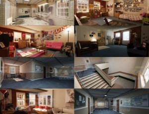 校园空间卧房Blend项目源文件