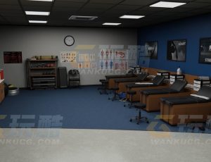 保健按摩健身房Blend项目源文件