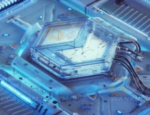 高级科幻能量芯片场景C4D项目源文件