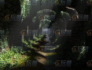 废弃植物隧道Blend项目源文件