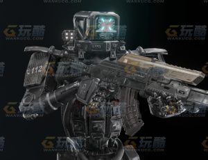 高级机器人警察Blend模型