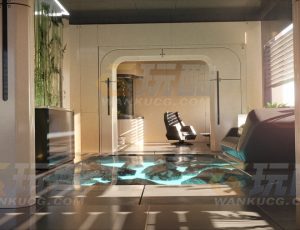 赛博朋克高级套房公寓Blend项目源文件