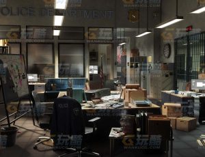 玩酷CG网—美国警局道具建筑模型
