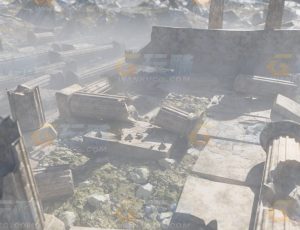 荒凉废弃的小遗迹Blend项目源文件