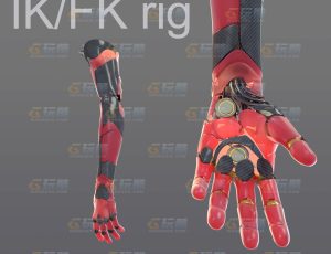 女性机械手Blend模型