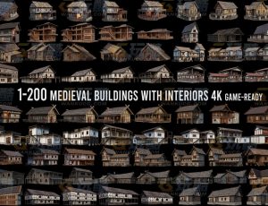200+中世纪房子资产Blend资产库