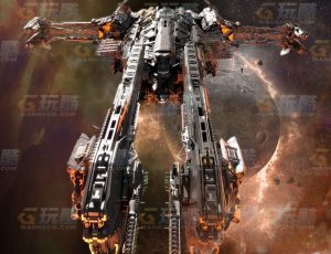 大型高精度航空飞船Blend模型