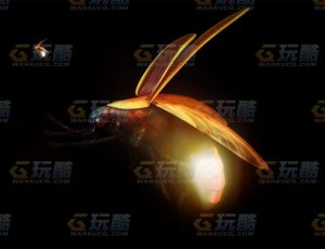 高精度萤火虫Blend模型