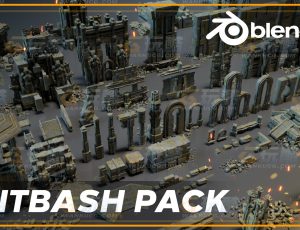 古庙寺庙遗址模型Blend资产库