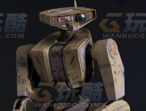 星际风格复古机器人Blend模型