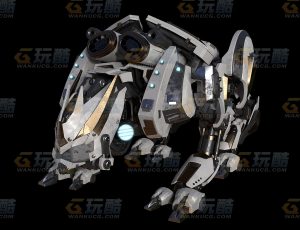 银色钢铁老虎Blend模型