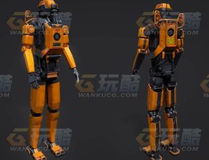 工业快递机器人Blend模型