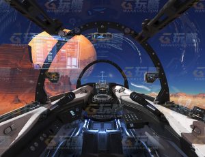 科幻宇宙飞船驾驶室v4 Blend模型