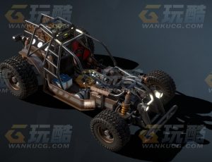 荒野沙丘之车Blend模型
