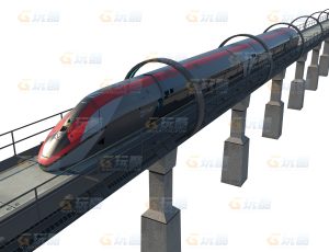 科幻概念动车Blend模型