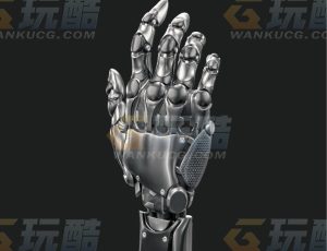 高级机械人手Blend模型