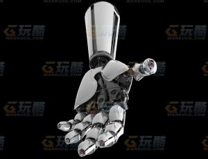 高精度机器人小手Blend模型