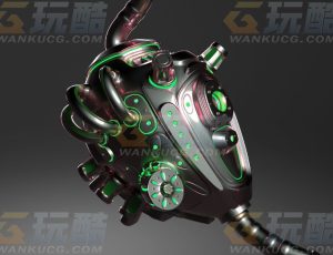 高精度机器人心脏Blend模型