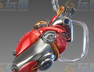 科幻人工机械心脏Blend模型