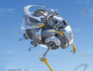 水陆空探险飞船Blend模型