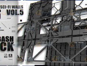 56+个科幻墙Blend资产库