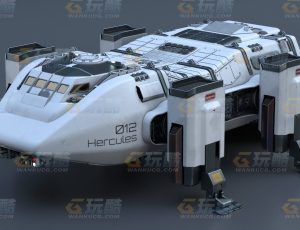 火星登陆飞船大力神（带内饰）Blend模型