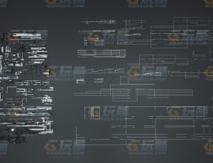 科技分形道具图形Blend资产库