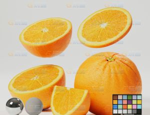 橙子（高精度）CG模型