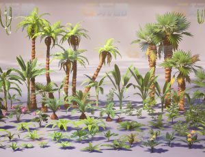 热带植物模型包CG模型