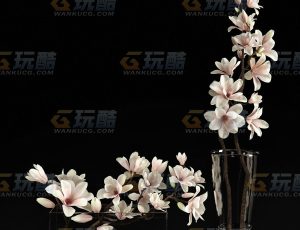 玉兰花Blend模型