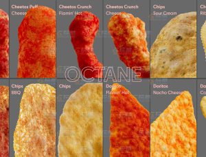 C4D程序化零食小吃模型包工程源文件