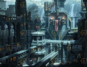 玩酷CG网—西方魔幻古堡建筑模型