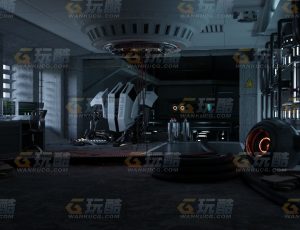 科幻未来赛博朋克机械室Blend项目源文件