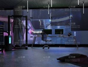 赛博朋克实验机房Blend项目源文件