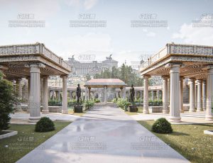 罗马建筑Blend模型