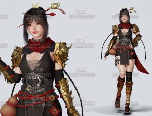 UE5素材—美型女忍者