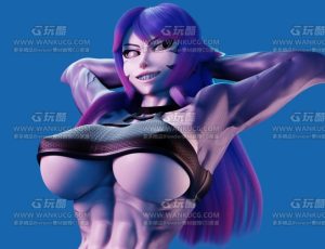 鲨鱼女Blend模型