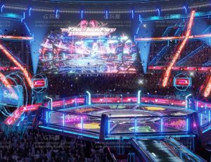 带动画的科幻世界格斗舞台Blend项目源文件