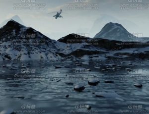 融化的雪山动画镜头Blend项目源文件