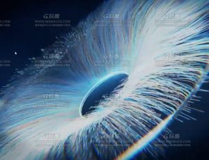 线条生长动画演绎镜头Blend项目源文件