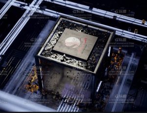 芯片广告动画演绎镜头Blend项目源文件