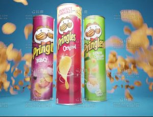 薯片广告特效动画镜头Blend项目源文件