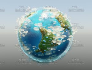 变化的地球动画镜头Blend项目源文件