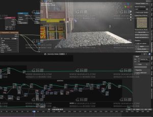 下雨特效动画镜头Blend项目源文件