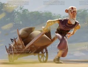 无限引擎挑战赛拖车的老头动画Blend项目源文件