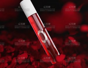 化妆品玫瑰花广告动画镜头Blend项目源文件