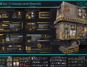 150个科幻贴花贴图