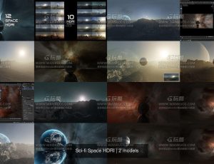 科幻宇宙太空HDRI包