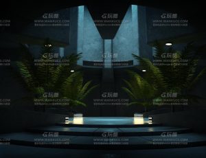 科技神秘boss大厅Blend项目源文件