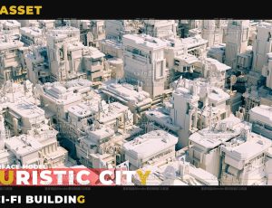 50+科幻建筑未来城市Blend资产库